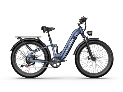 Eazion N9 Pro full suspension fat tire electric bike for adults in Starry Sky Blue